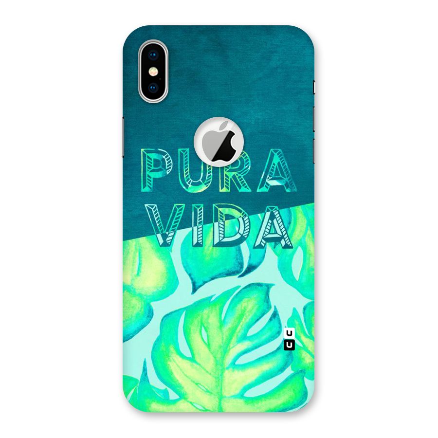 Pre Vida Back Case for iPhone X Logo Cut