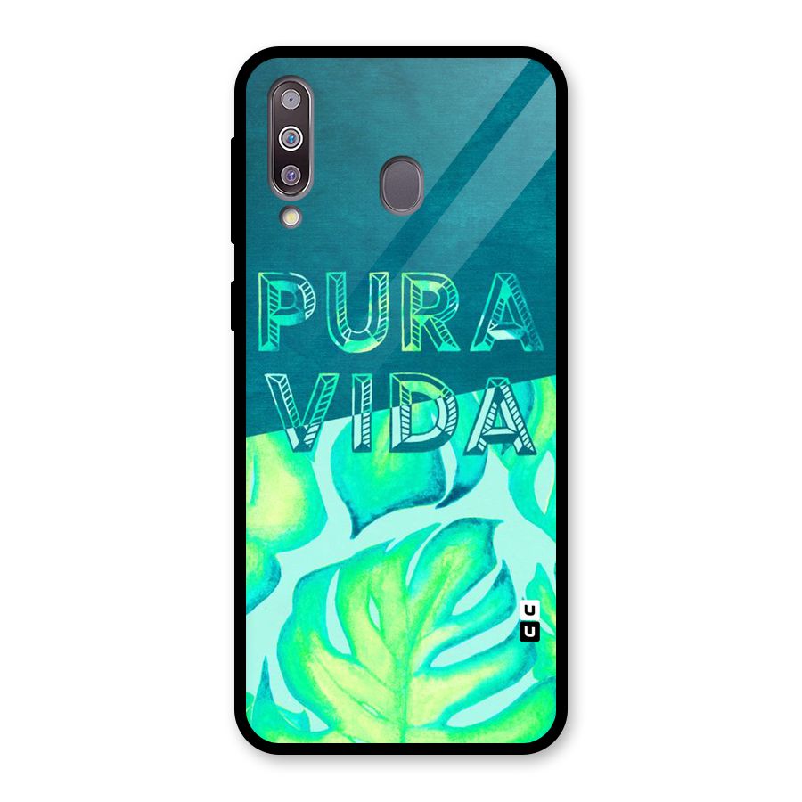 Pre Vida Glass Back Case for Galaxy M30
