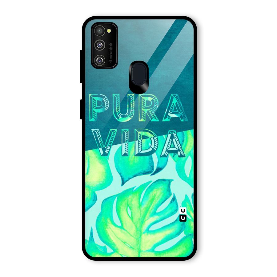 Pre Vida Glass Back Case for Galaxy M30s