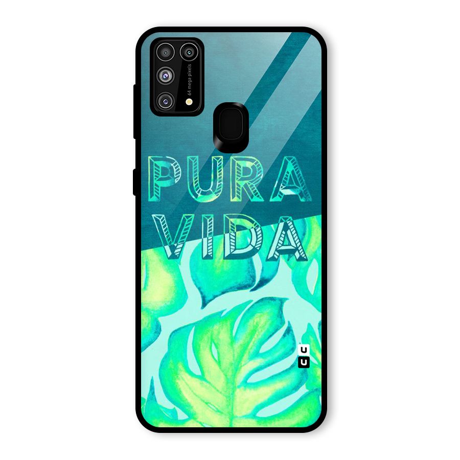 Pre Vida Glass Back Case for Galaxy M31