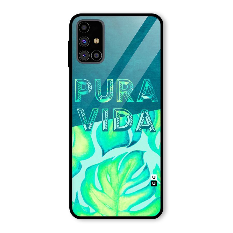 Pre Vida Glass Back Case for Galaxy M31s