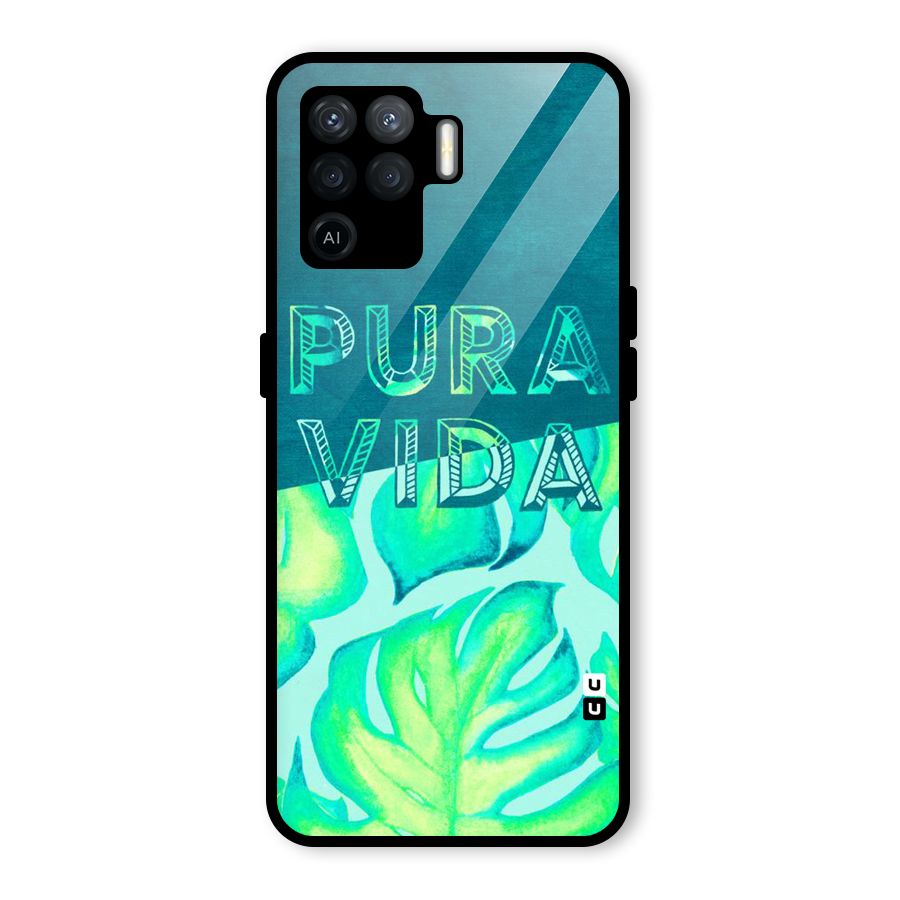 Pre Vida Glass Back Case for Oppo F19 Pro