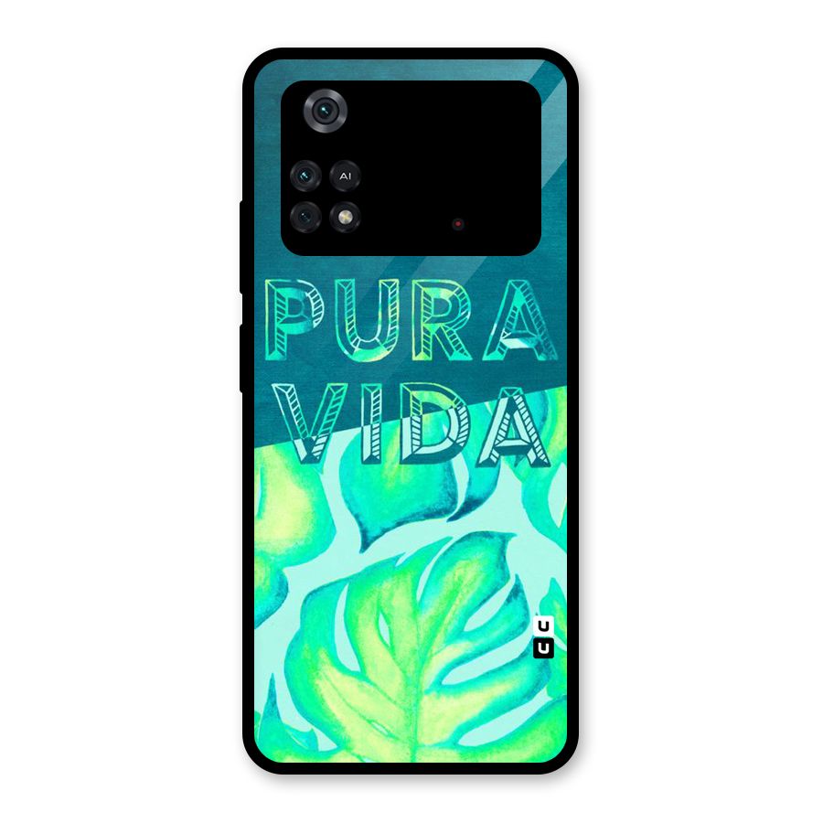 Pre Vida Glass Back Case for Poco M4 Pro 4G