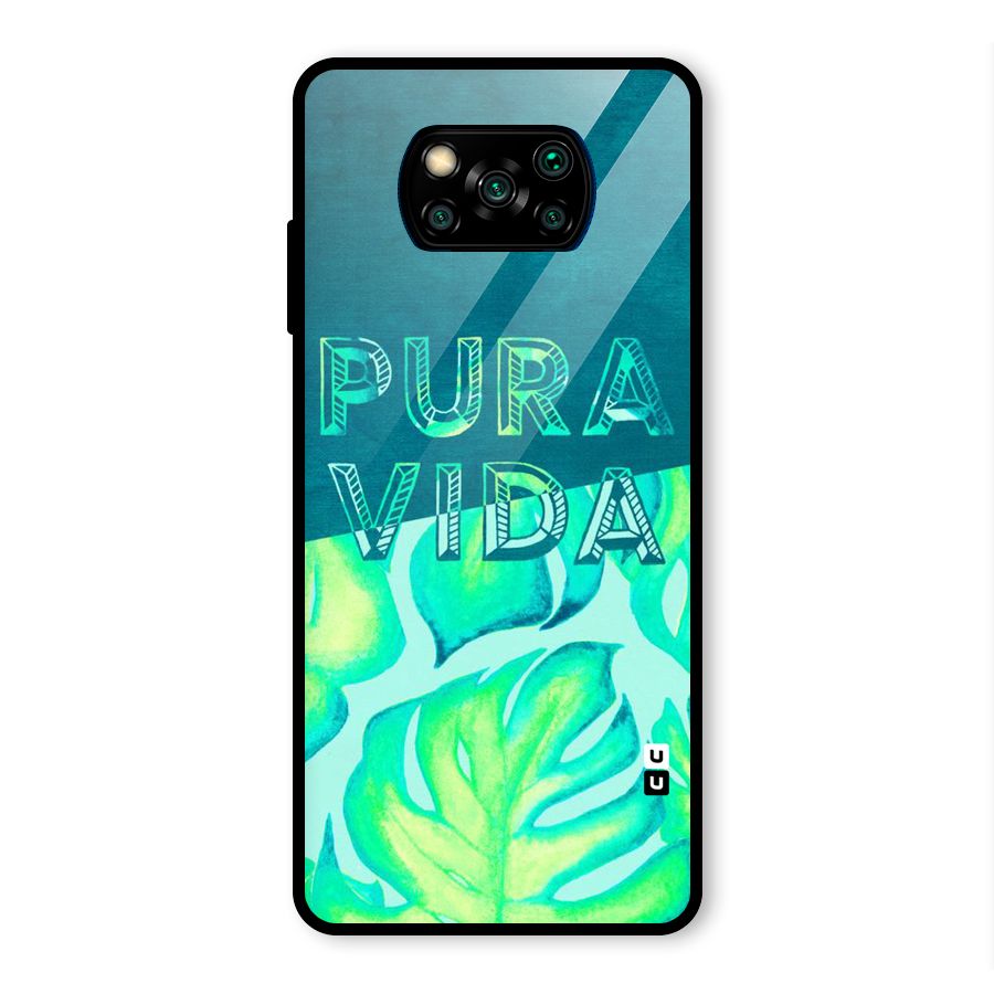 Pre Vida Glass Back Case for Poco X3 Pro