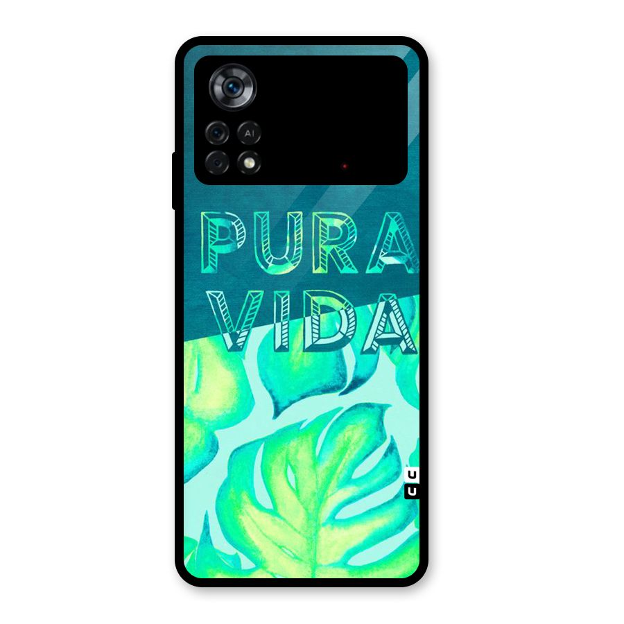 Pre Vida Glass Back Case for Poco X4 Pro 5G