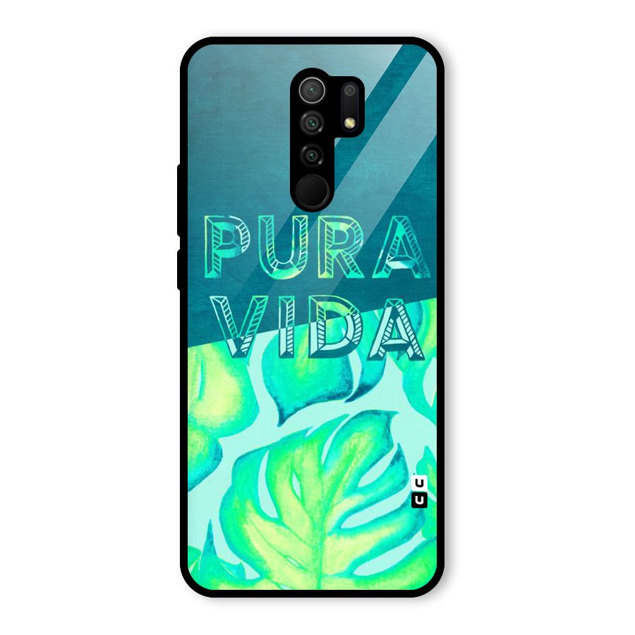 Pre Vida Glass Back Case for Redmi 9 Prime