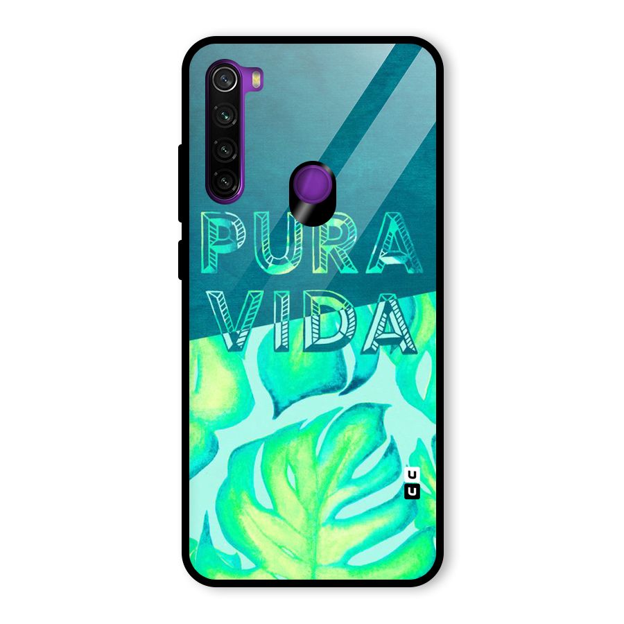 Pre Vida Glass Back Case for Redmi Note 8