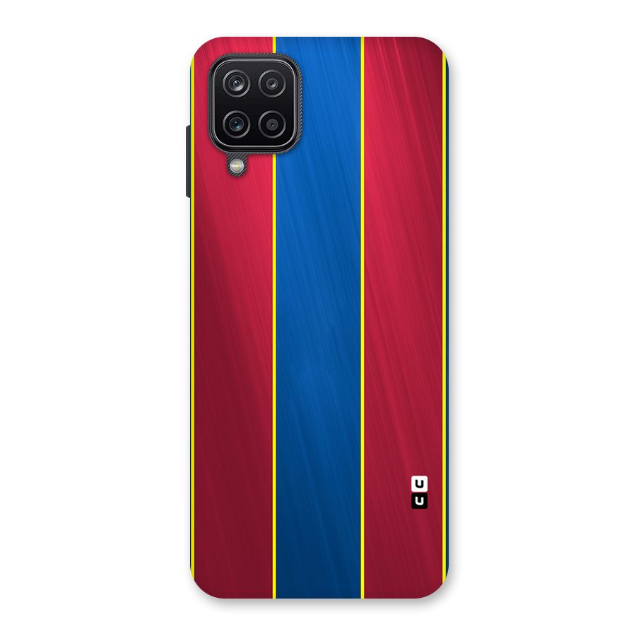 Premium Vertical Stripes Back Case for Galaxy A12