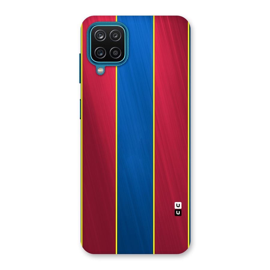 Premium Vertical Stripes Back Case for Galaxy M12