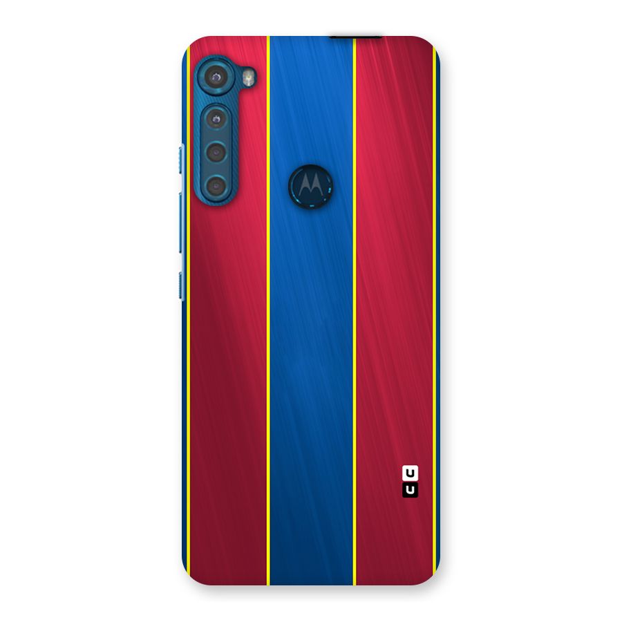 Premium Vertical Stripes Back Case for Motorola One Fusion Plus