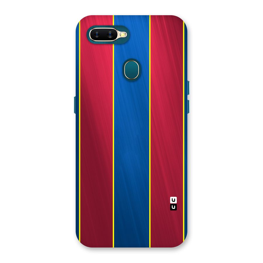 Premium Vertical Stripes Back Case for Oppo A11k