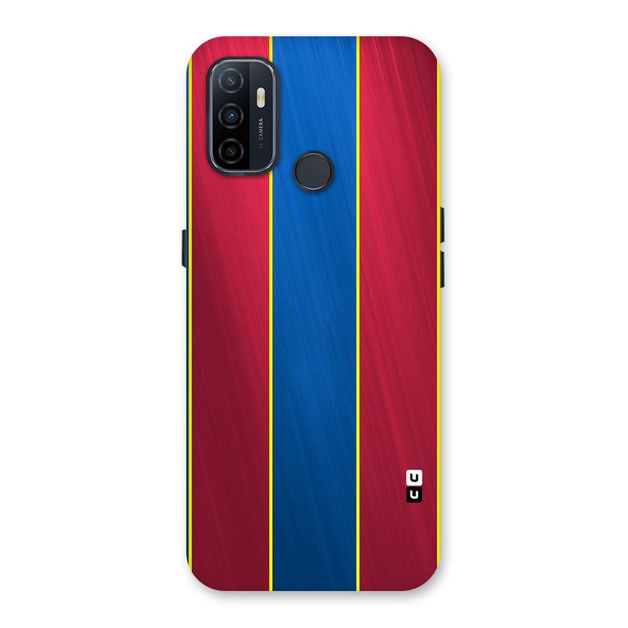 Premium Vertical Stripes Back Case for Oppo A32