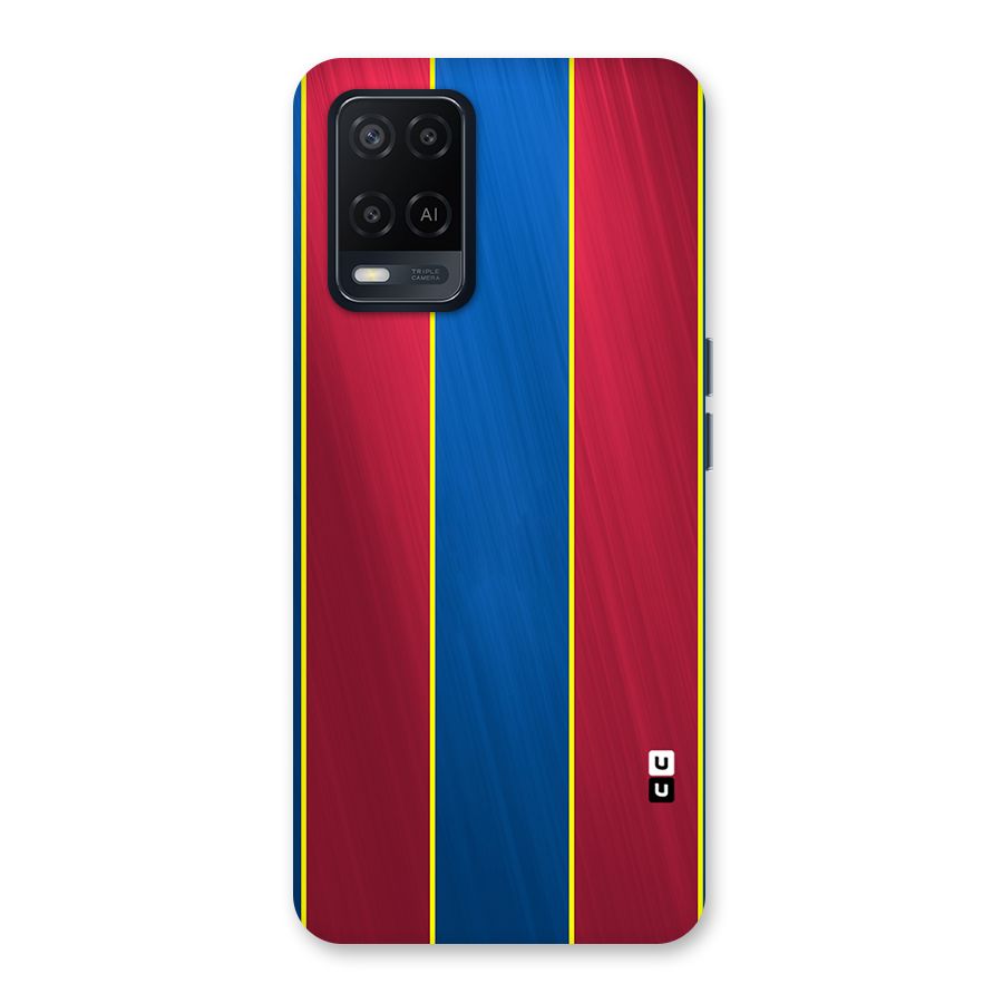 Premium Vertical Stripes Back Case for Oppo A54