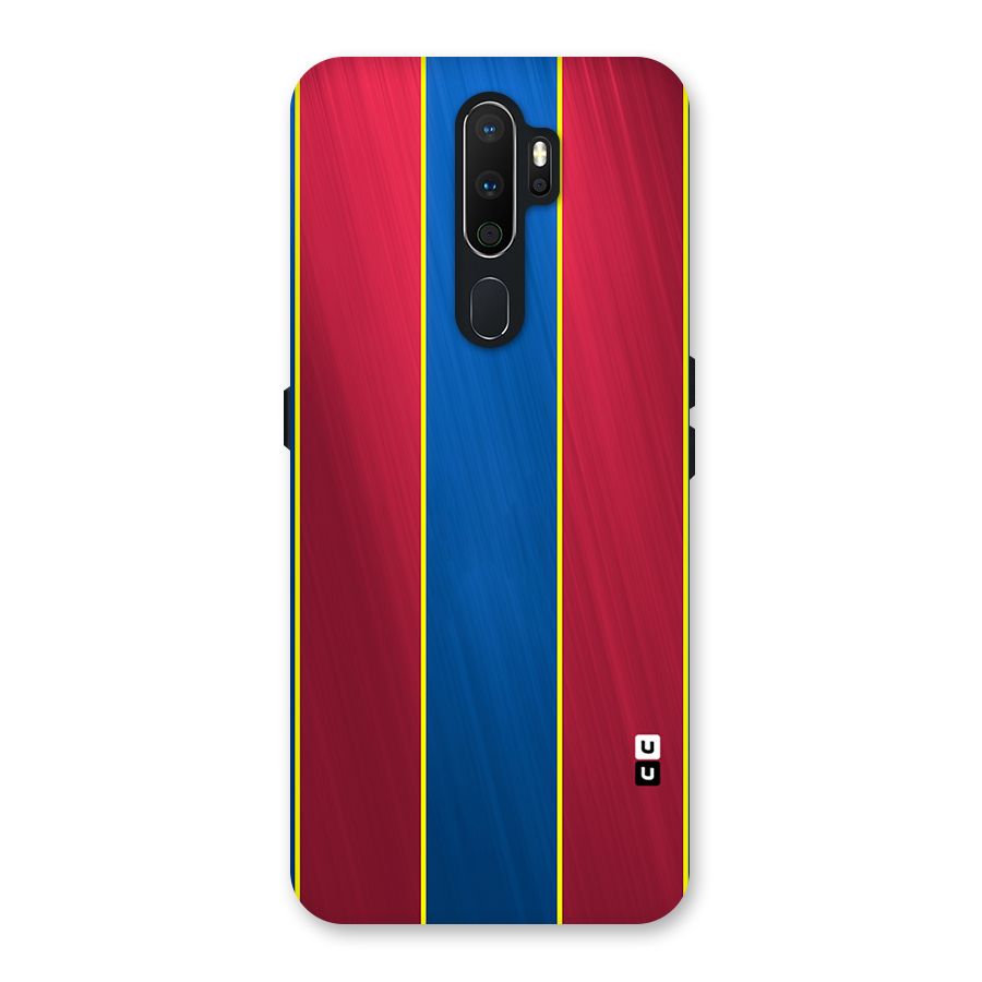 Premium Vertical Stripes Back Case for Oppo A5 (2020)