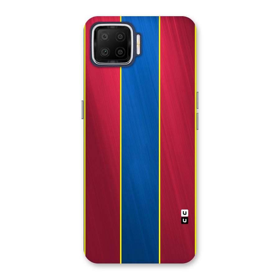 Premium Vertical Stripes Back Case for Oppo F17