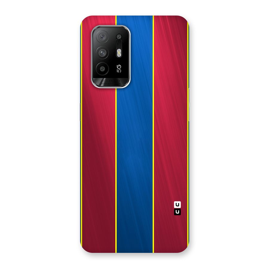 Premium Vertical Stripes Back Case for Oppo F19 Pro Plus 5G