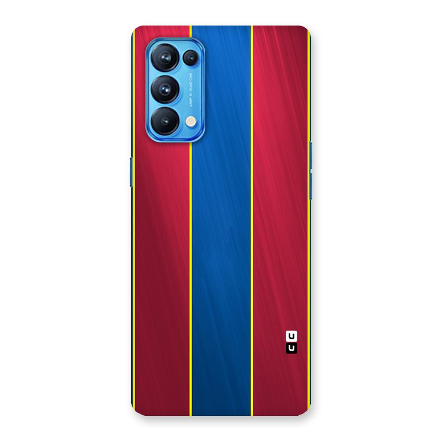 Premium Vertical Stripes Back Case for Oppo Reno5 Pro 5G