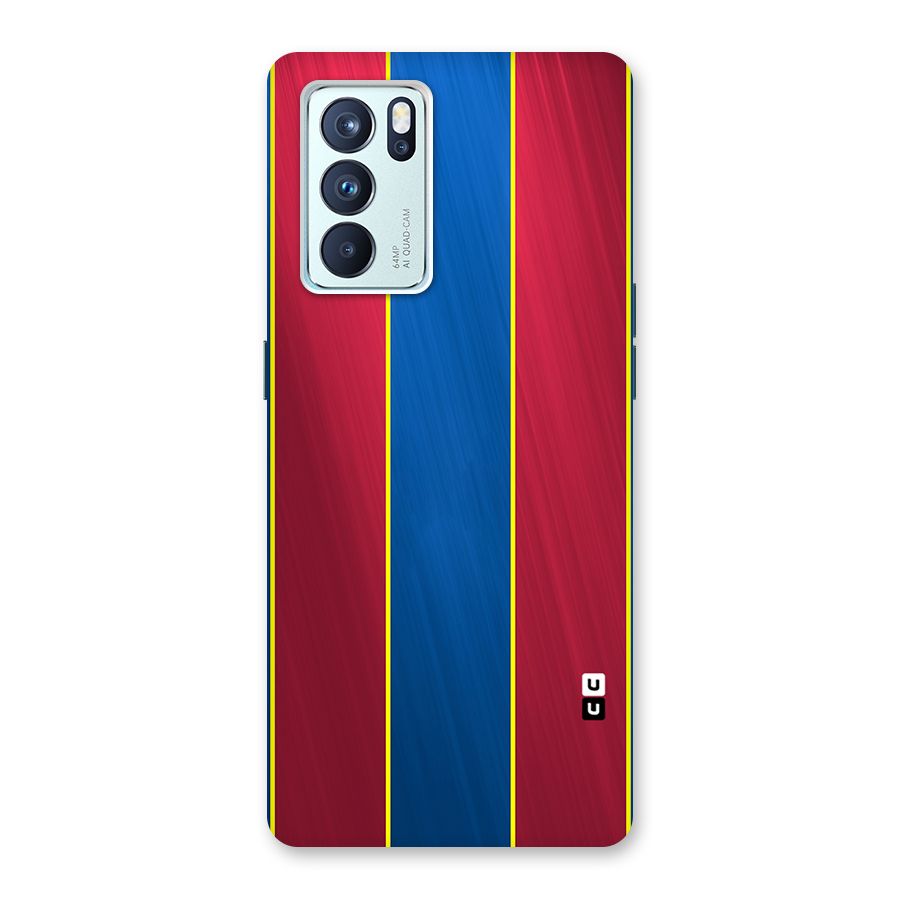 Premium Vertical Stripes Back Case for Oppo Reno6 Pro 5G