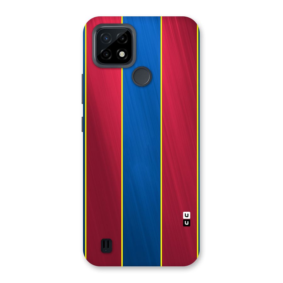 Premium Vertical Stripes Back Case for Realme C21