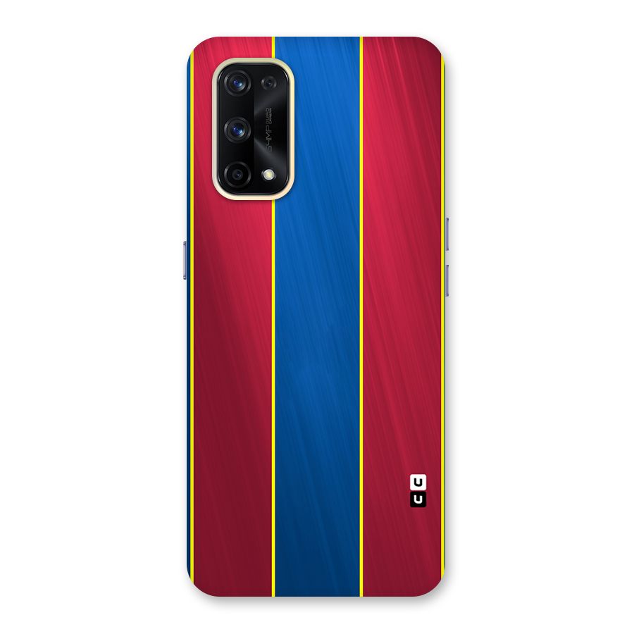 Premium Vertical Stripes Glass Back Case for Realme X7 Pro