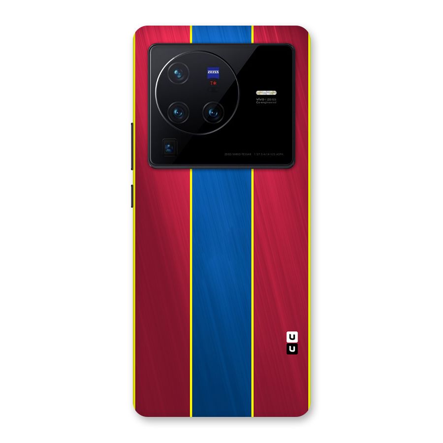 Premium Vertical Stripes Back Case for Vivo X80 Pro