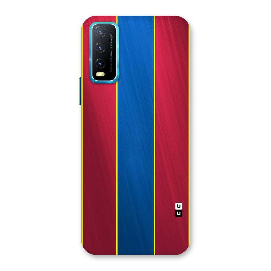 Premium Vertical Stripes Back Case for Vivo Y20A