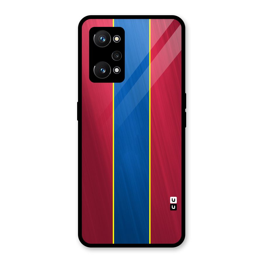 Premium Vertical Stripes Glass Back Case for Realme GT Neo 3T