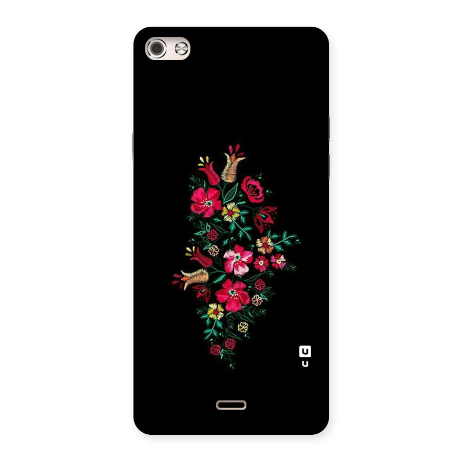 Pretty Allure Flower Back Case for Micromax Canvas Silver 5