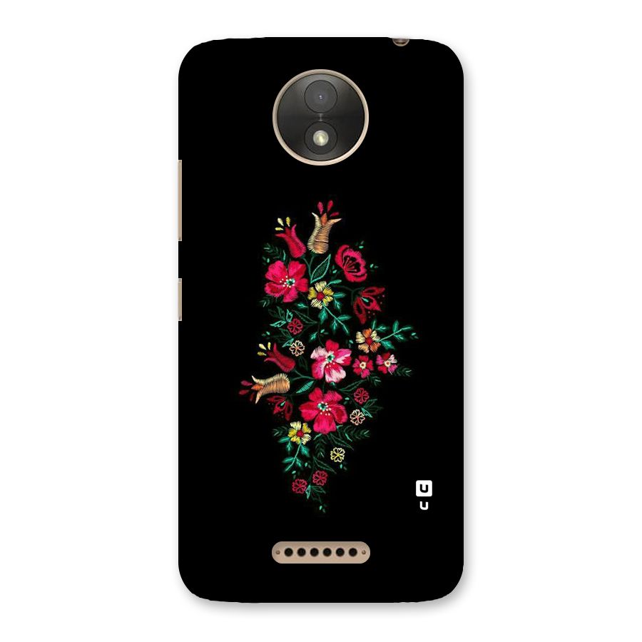 Pretty Allure Flower Back Case for Moto C Plus