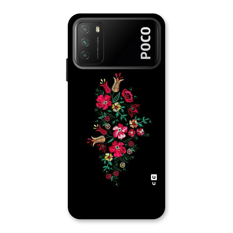 Pretty Allure Flower Back Case for Poco M3