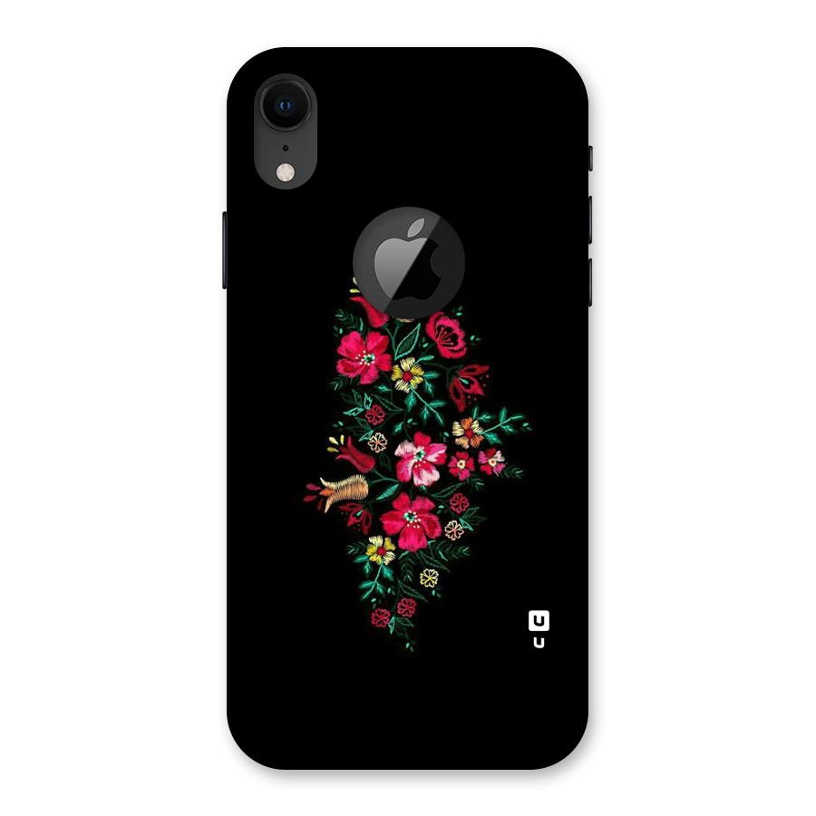 Pretty Allure Flower Back Case for iPhone XR Logo Cut