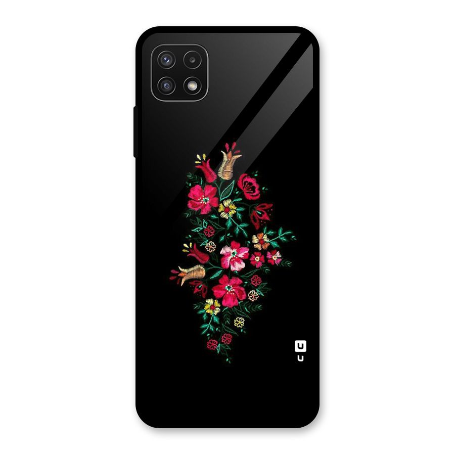 Pretty Allure Flower Glass Back Case for Galaxy A22 5G