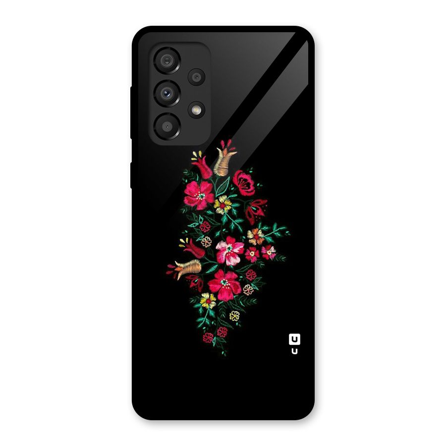 Pretty Allure Flower Glass Back Case for Galaxy A33 5G