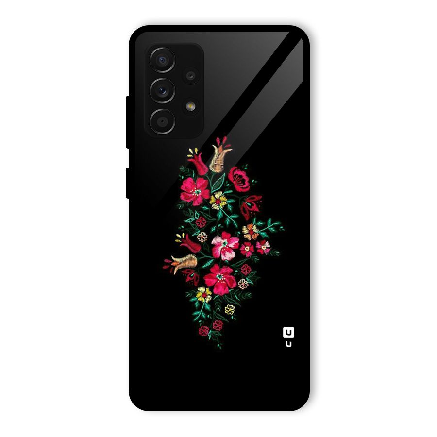 Pretty Allure Flower Glass Back Case for Galaxy A53 5G