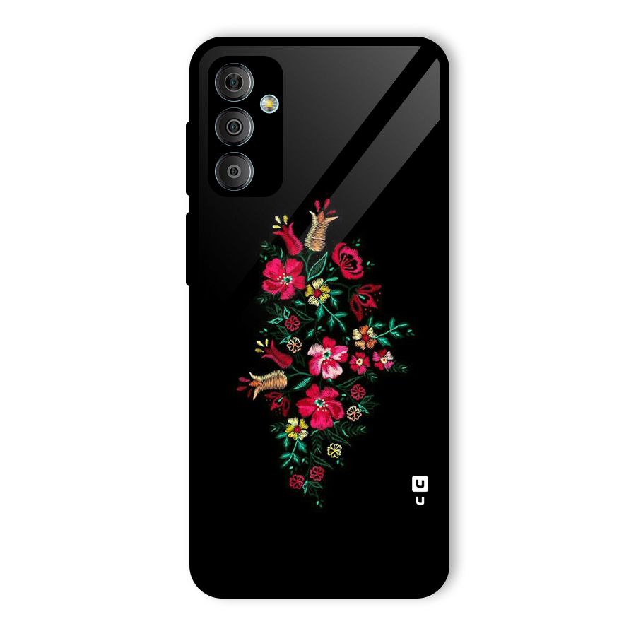 Pretty Allure Flower Glass Back Case for Galaxy F23