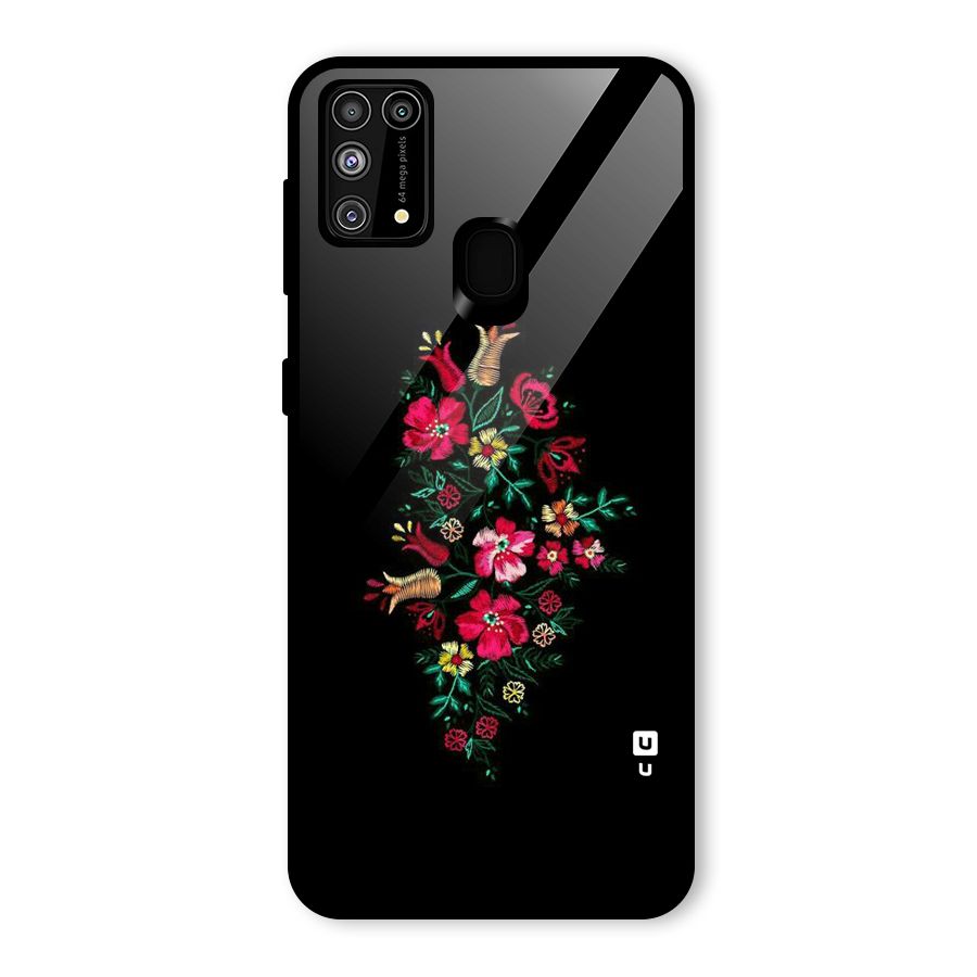 Pretty Allure Flower Glass Back Case for Galaxy F41
