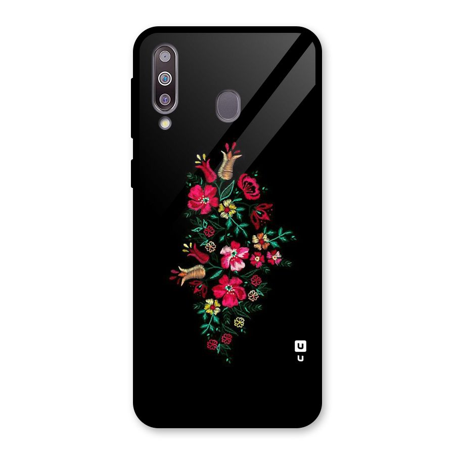 Pretty Allure Flower Glass Back Case for Galaxy M30