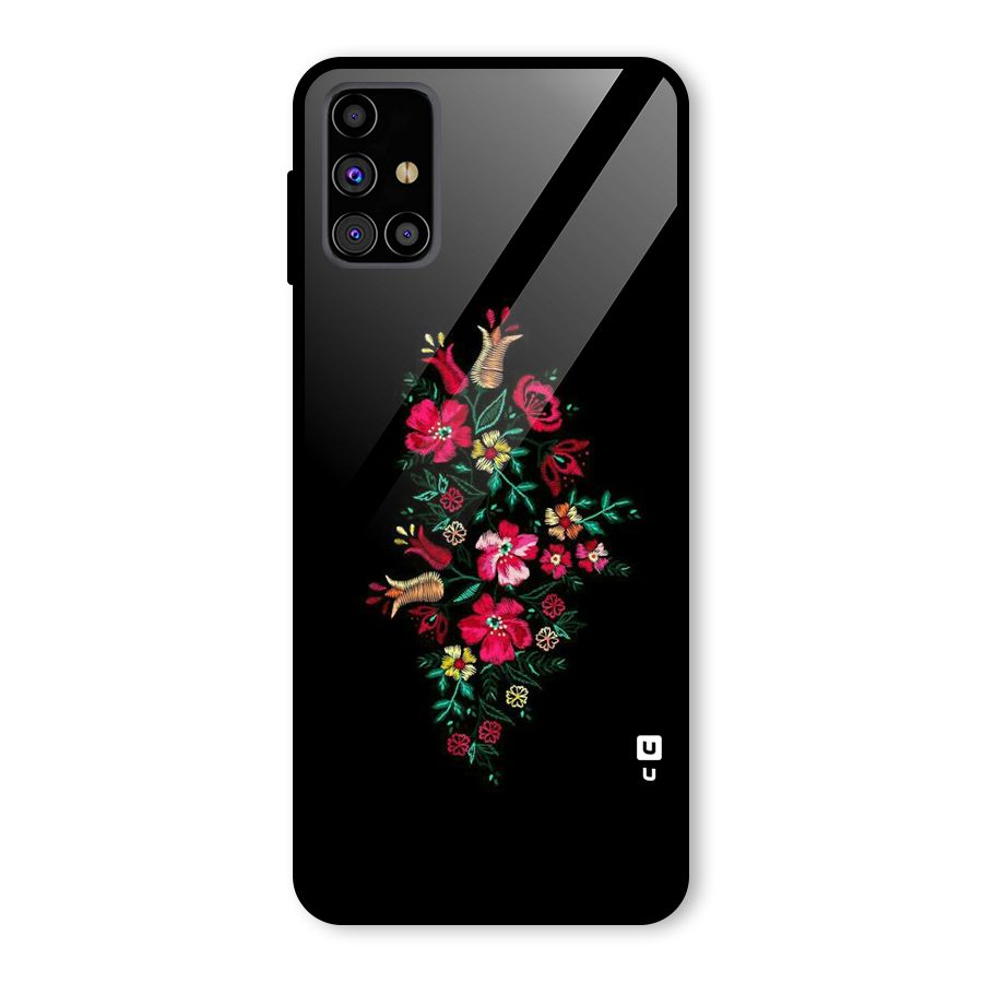 Pretty Allure Flower Glass Back Case for Galaxy M31s