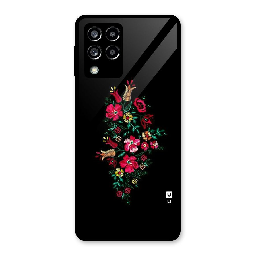 Pretty Allure Flower Glass Back Case for Galaxy M53 5G