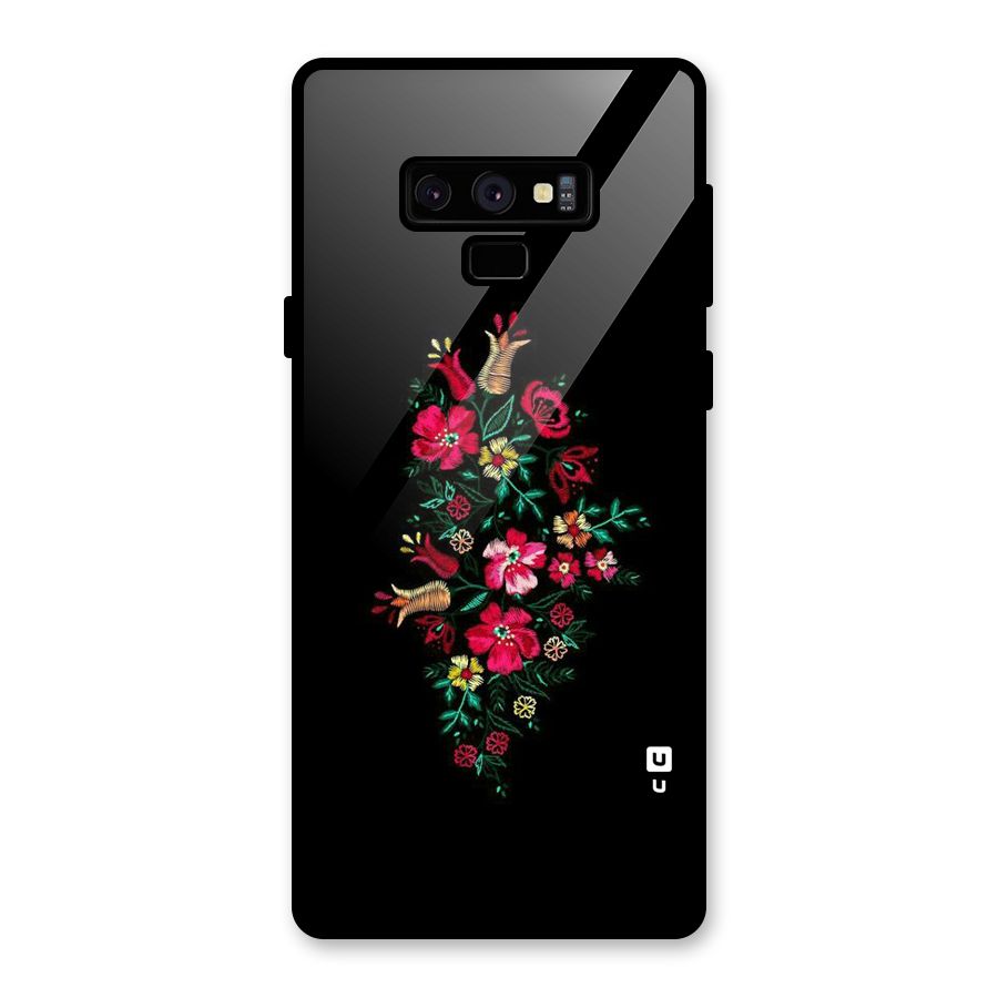 Pretty Allure Flower Glass Back Case for Galaxy Note 9