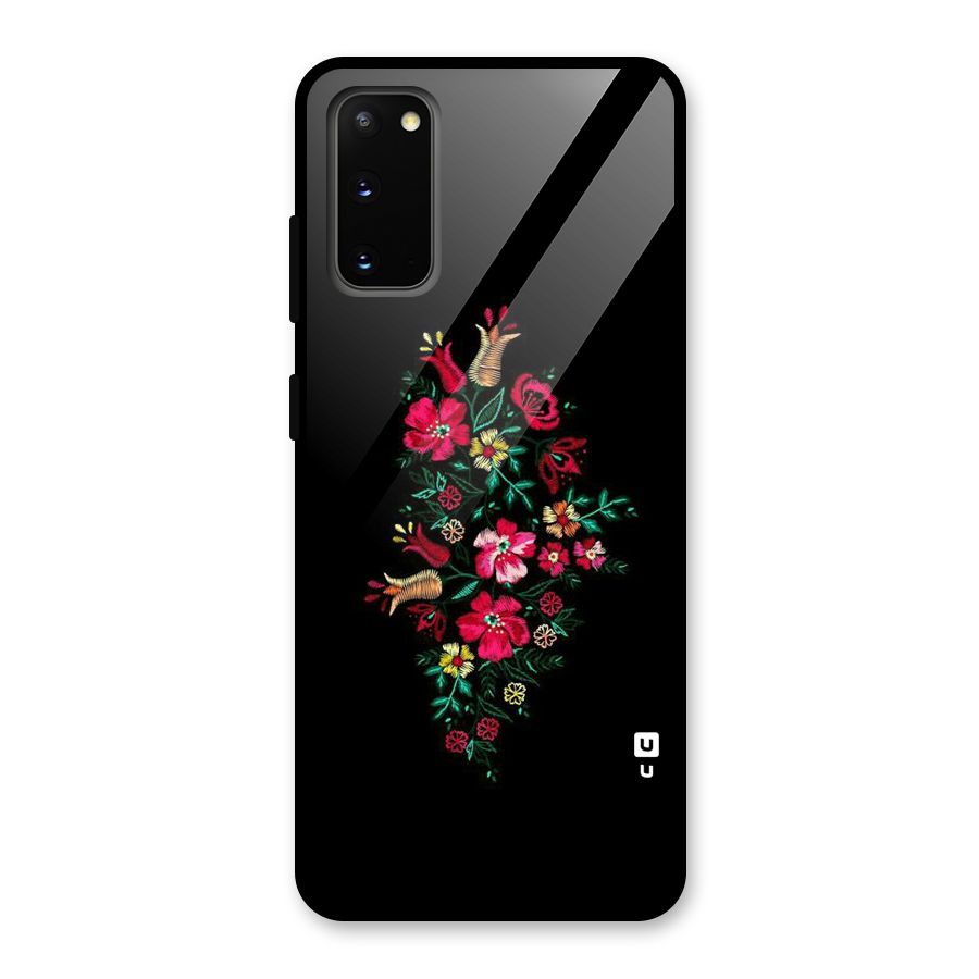 Pretty Allure Flower Glass Back Case for Galaxy S20
