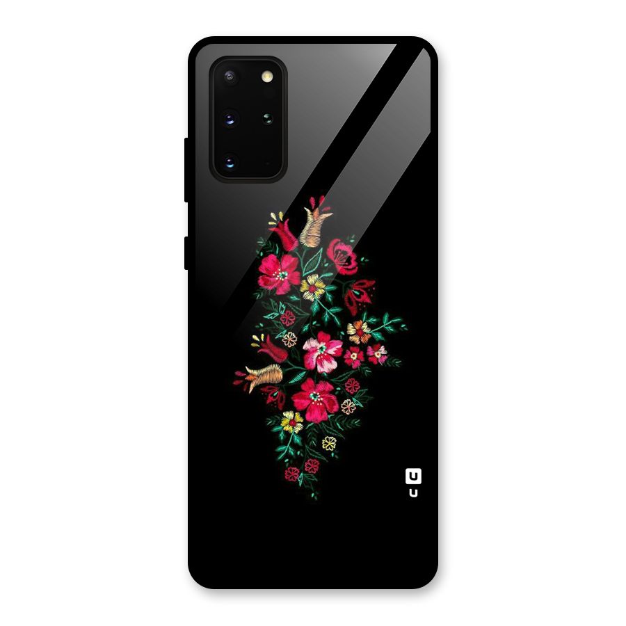 Pretty Allure Flower Glass Back Case for Galaxy S20 Plus