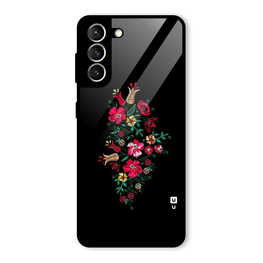 Pretty Allure Flower Glass Back Case for Galaxy S21 5G