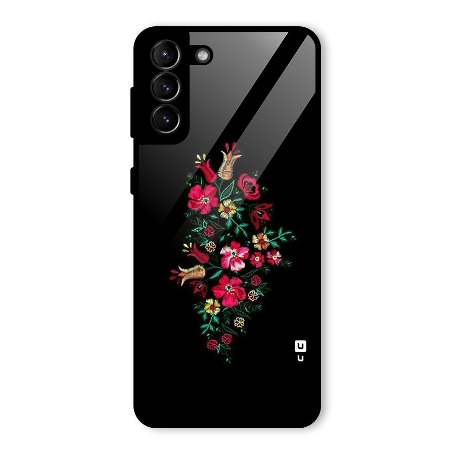 Pretty Allure Flower Glass Back Case for Galaxy S21 Plus