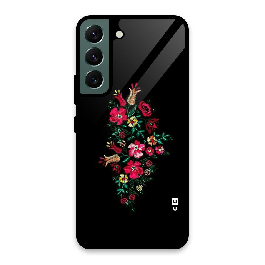 Pretty Allure Flower Glass Back Case for Galaxy S22 5G