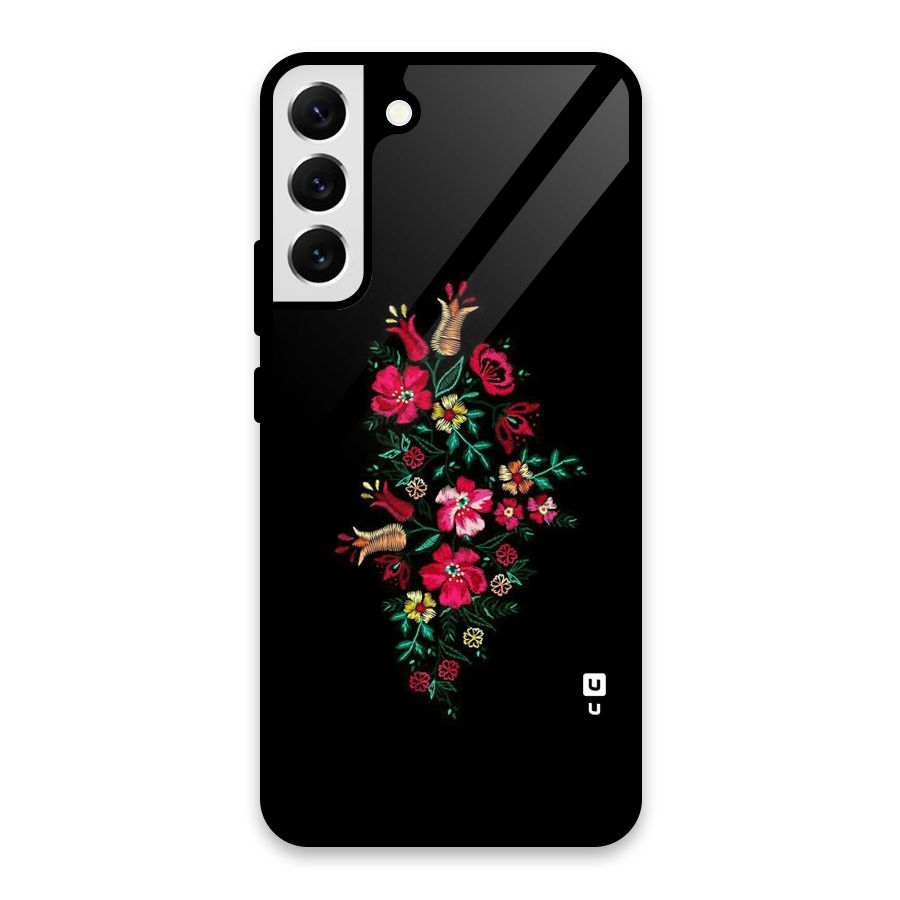 Pretty Allure Flower Glass Back Case for Galaxy S22 Plus 5G