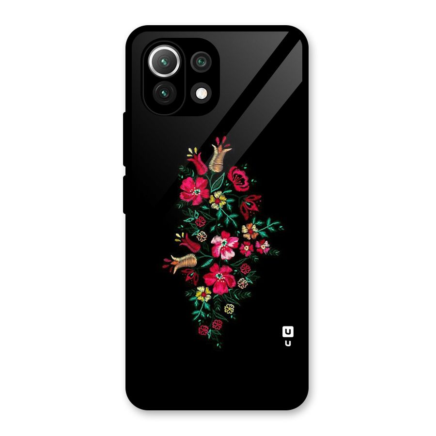 Pretty Allure Flower Glass Back Case for Mi 11 Lite NE 5G