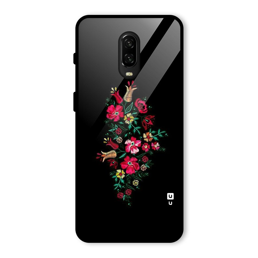 Pretty Allure Flower Glass Back Case for OnePlus 6T
