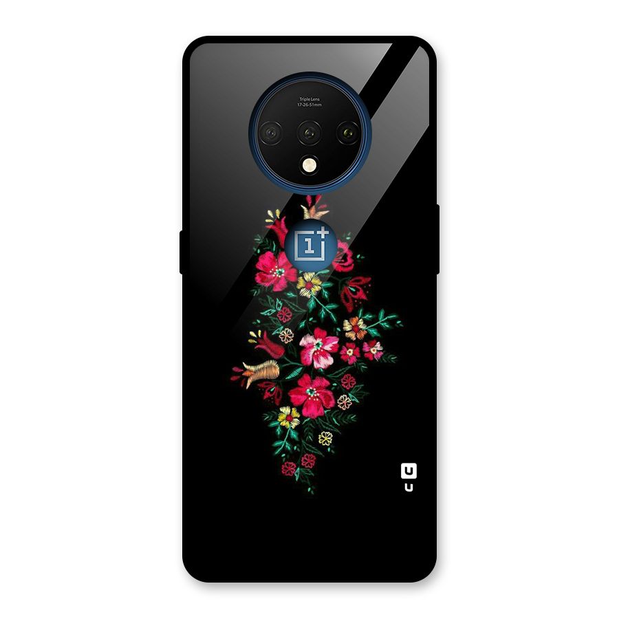 Pretty Allure Flower Glass Back Case for OnePlus 7T