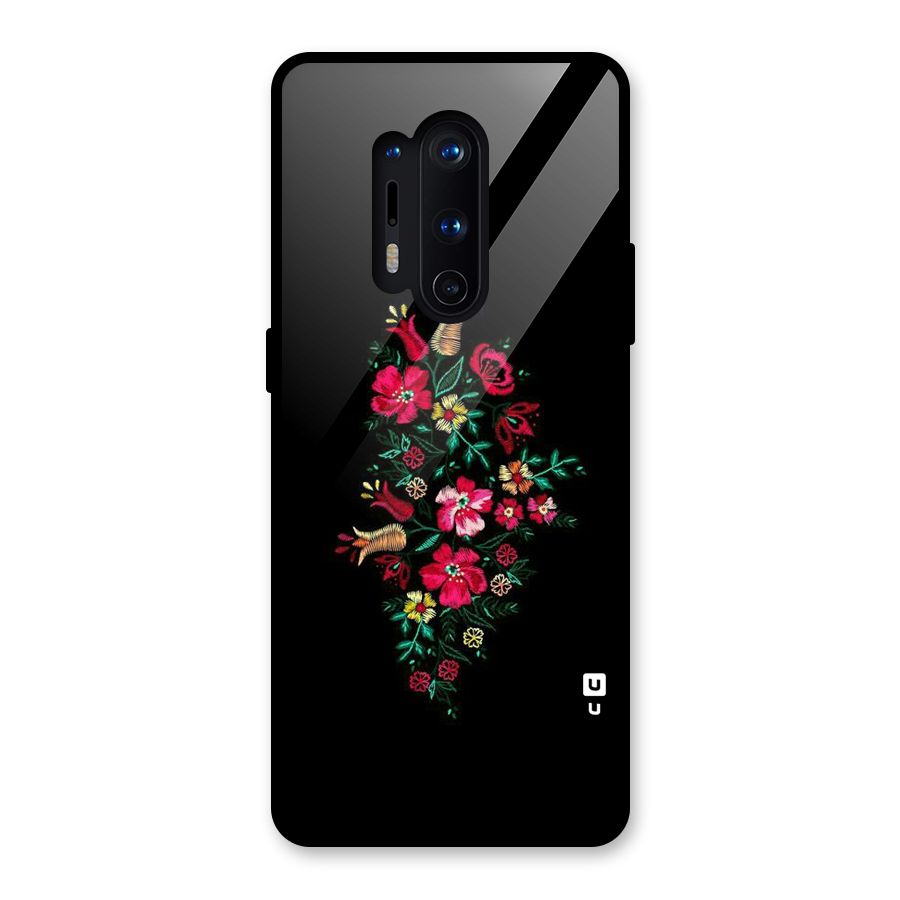 Pretty Allure Flower Glass Back Case for OnePlus 8 Pro
